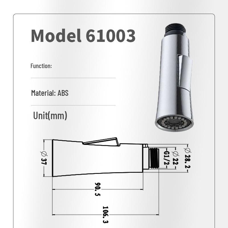 Pull-Out Kitchen Sink Faucet Aerator Spray Head