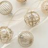 6pcs Cartoon Electroplated Hanging Balls 8cm Merry Christmas Tree Decor  Party Favors