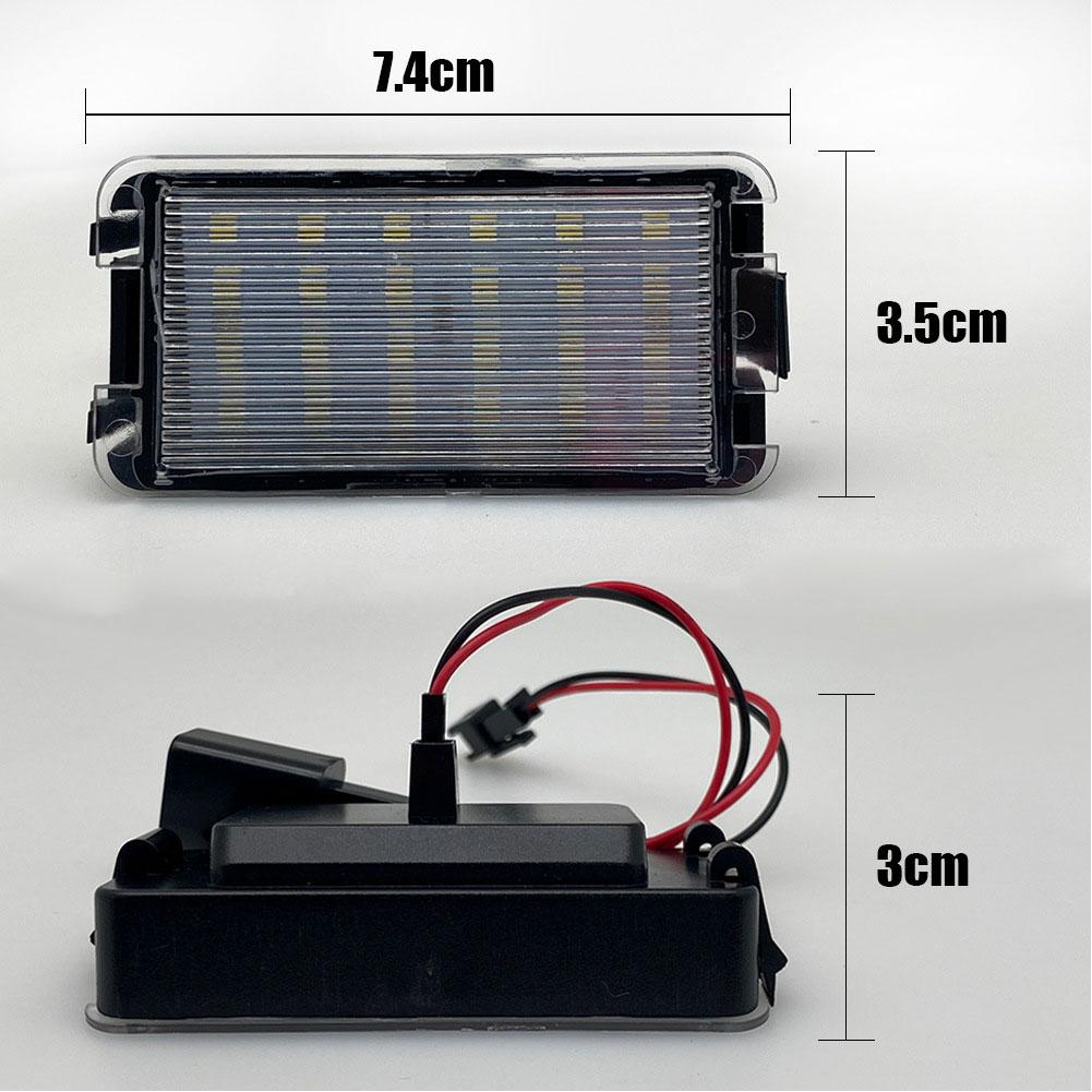 For Seat Altea Ibiza 6L Arosa Cordoba MK1 MK2 Leon 1M Toledo III 04-09 LED License Plate Lights Error Free Replace Bulb