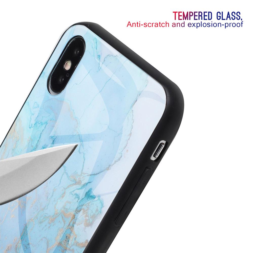 For Huawei P30 Lite Plating Marble Pattern Soft TPU Protective Case (Purple