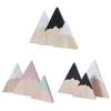 3Pcs/Set Nordic Wooden Triangle Mountain Ornaments Home Bedroom Decoration Gift