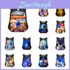 Sonic Cartoon Kinderrugzak Duurzaam Polyester Materiaal 20-35l Inhoud Ritssluiting Gewatteerde Schouderbanden 44*30.5*16cm