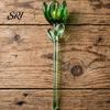Delicate Glass Keepsake Mini Flower Ornament Handmade Colored Miniature Collectible Art Tiny Decoration for Table Centerpiece Bookshelves Micro