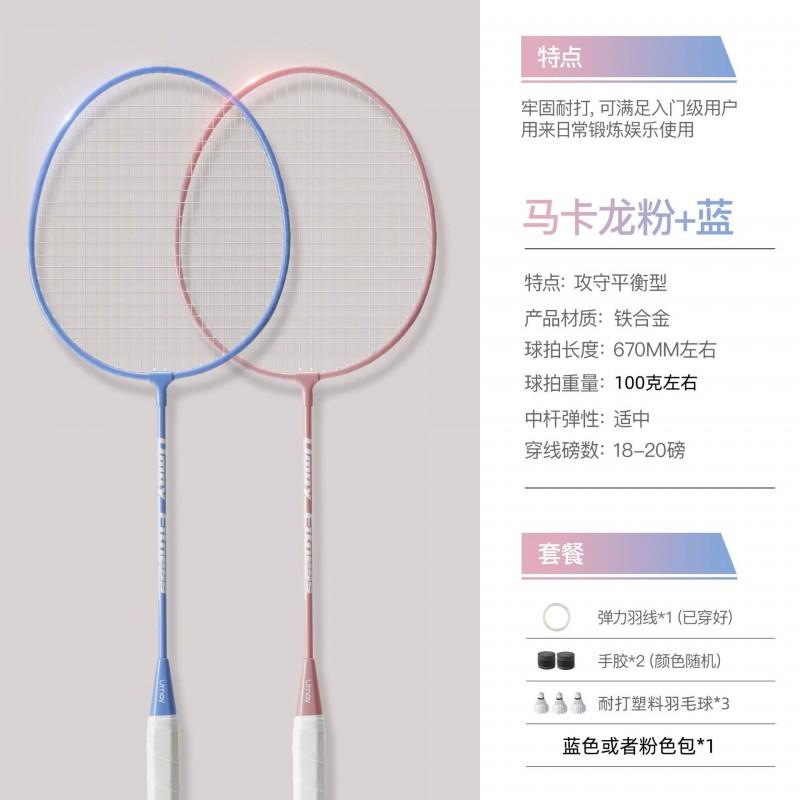 Badminton Rackets Set Lightweight Durable Beginners Adults Students