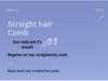 Rechargeable Portable Wireless Hair Straightener Comb with Negative Ions for Safe, Damage-Free Styling.