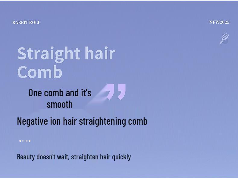 Rechargeable Portable Wireless Hair Straightener Comb with Negative Ions for Safe, Damage-Free Styling.