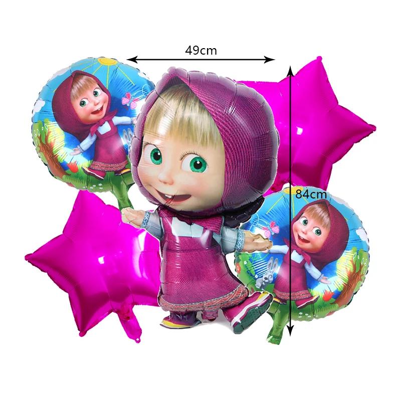 Masshaed Verjaardagsfeest Decoratie Tafelgerei Set Beren Borden Bekers Banner Ballonnen Kinderen Babyborrel Cadeaus Meisjes Fotohokje Prop