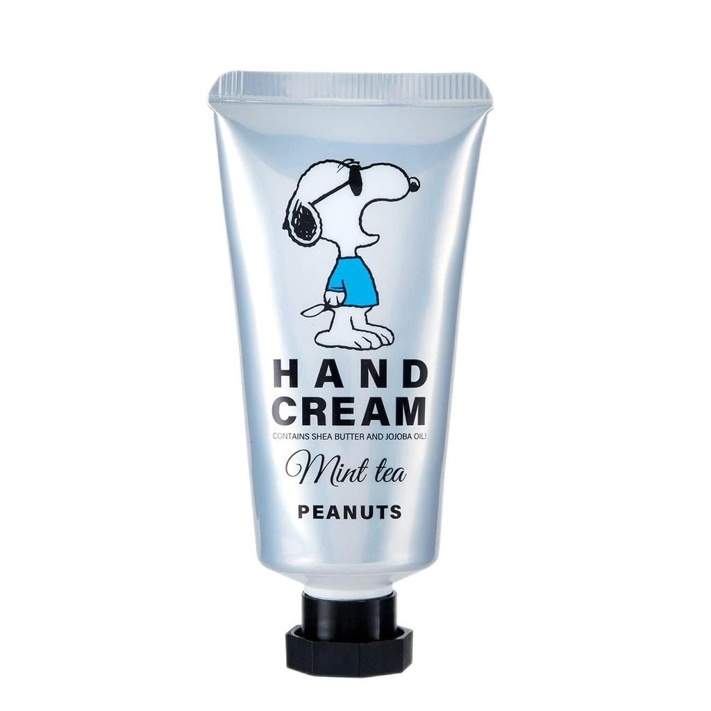 PEANUTS Hand cream with Snoopy design that is fun to use 30mL Mint tea scent moisturizing SNOOPY Gift (Hands JOECOOL)