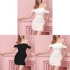 Femme Elegant Sheer Mesh Dress With Off Shoulder Neckline For Spring Parties