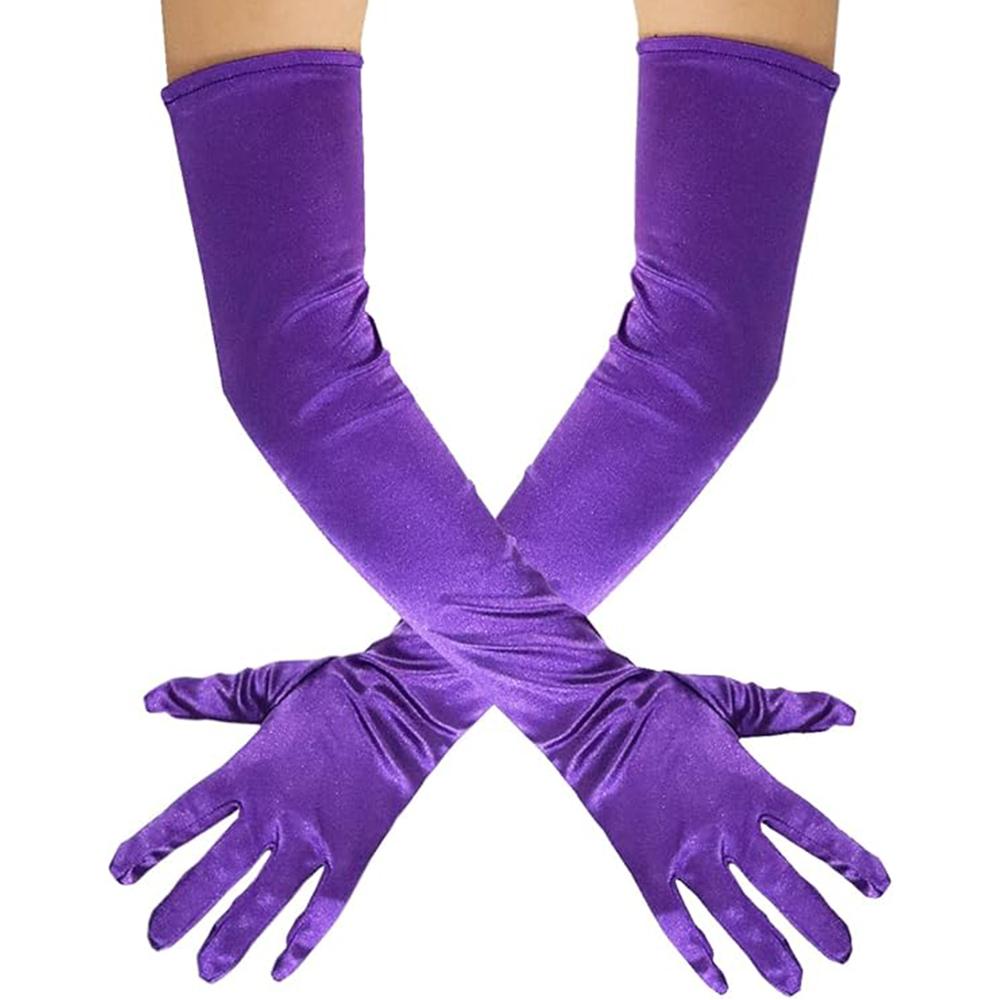 

Женские длинные атласные перчатки 1920-х годов для оперы, свадебного танца, костюм на Хэллоуин, вечерние перчатки, 22 дюйма