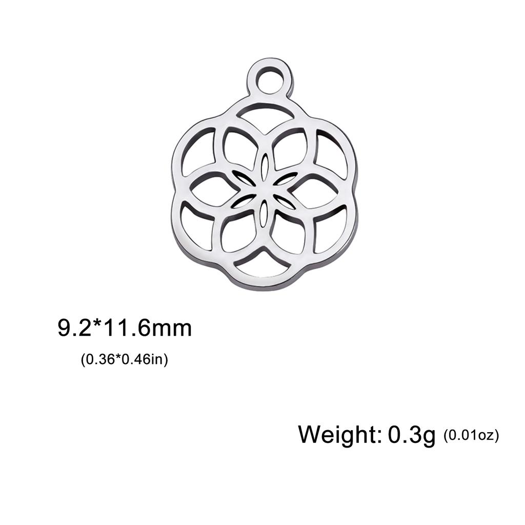 Teamer 5pcs Mini Breloque Cœur Breloques en Acier Inoxydable pour Fabrication de Bijoux Signe de la Paix Ruban Rouge Pendentif Bracelets Accessoires DIY