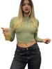 Fall New Sexy Women's Short Sleeve T-Shirt Cami Top Slim Fit Long Sleeve