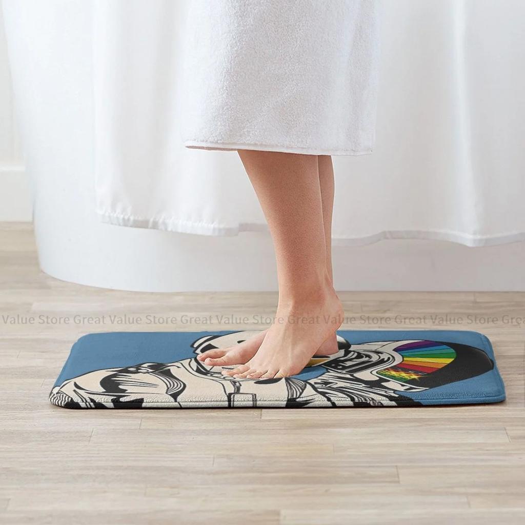 Stylish Retro Robot Art Floor Mat - Vibrant and Unique Décor for Living Rooms, Perfect for Sci-Fi Fans and Modern Home Accents