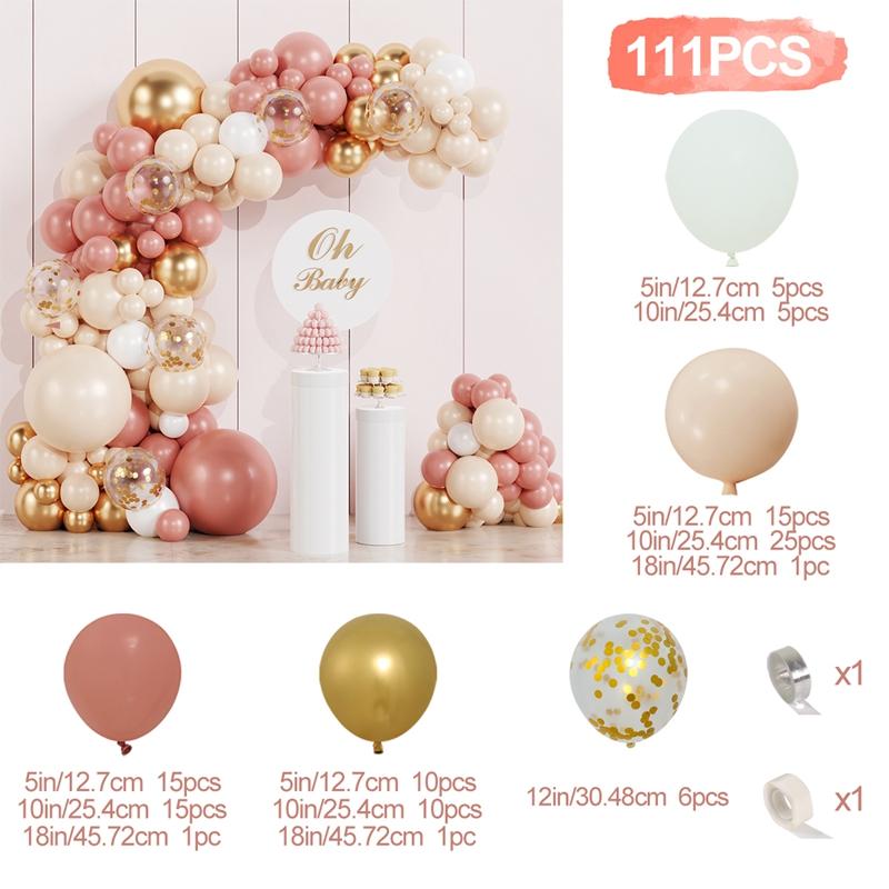 

Нежный оранжевый винтажный металлический золотой шар, гирлянда, арочный комплект, свадебное украшение для помолвки, крещение, детский душ, день рождения