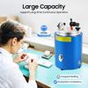 350W Round Wax Injector Machine, 5.51LB Capacity with Digital Temp Control & 2 Nozzles, for Jewelry Casting, Dental Models