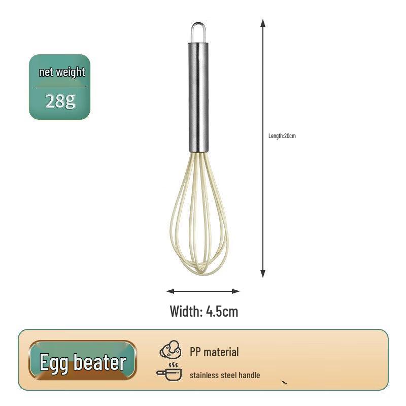 ZISIZ 5-Piece Mini Stainless Steel Nylon Kitchen Utensil Set