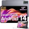 Tabletă Tactilă OUKITEL OT5S Ecran 12" 2.4K 24Go+ 256Go/2To 8250mAh/18W 16MP+8MP Tabletă Android 14 Dual 4G/GPS/Face ID Gri