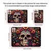 Halloween Smiling Flowers Skull Doormat Soft Rug For Bedroom Living Room Carpet Welcome Mat Outdoor Carpet Home Decoratio
