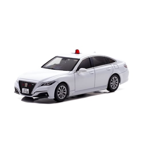 RAI'S 1/43 Scale Toyota Crown (ARS220) 2022 Tokyo Metropolitan Police Department Highway Traffic Police Vehicle (Unmarked White) Complete Diecast Mode