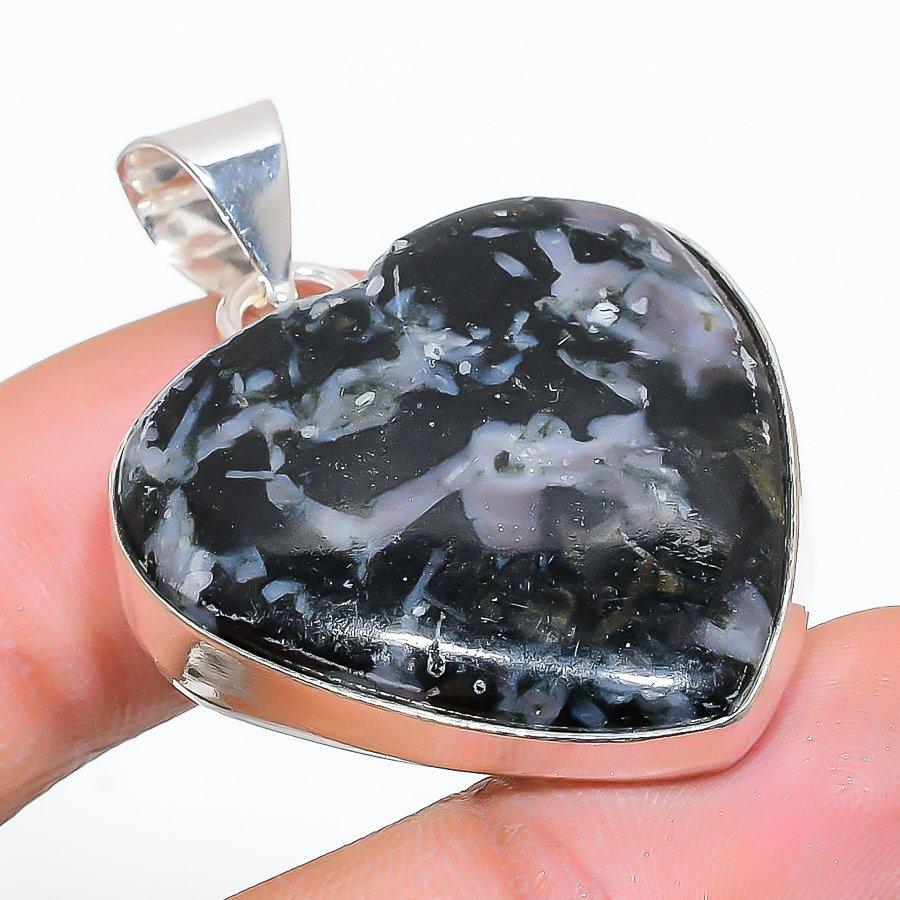 

Подвеска ручной работы в этническом стиле с драгоценным камнем Мистический мерлинит 1,65 дюйма VM-1543