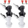 Ball Locking Kegs Disconnecting Set Including Hose Clamps Rotating Nut Easy Installation On Brewing Equipment