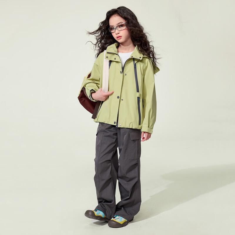 Mädchen Kapuzen-Winddichte Softshelljacke