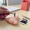Interactive Fidget Games Nose Pimple Popping Toy with Tweezers And Worm, Funny Stress Relief Prank Popper Game for Party, Flexible TPR Realistic Model