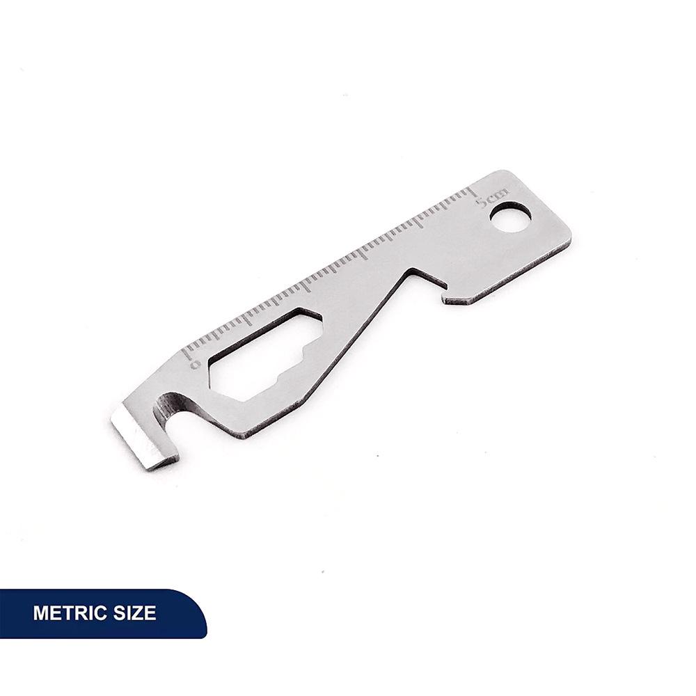 10-in-1 Camping Multi-tool Card: Screwdriver, Wrench, Bottle Opener, EDC Companion