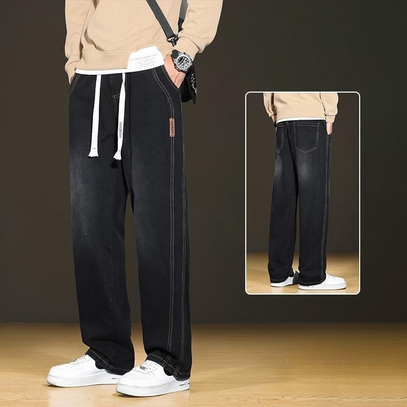 Wholesale Jeans Men's Spring and Autumn Straight Pants American Trendy Brand Loose Wide Leg Casual Pants