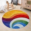 Creative Color Velvet Pattern Round Pillow Mat, Fleece Meditation Yoga Cushion for Indoor Decor, Portable Floor Seat Pad