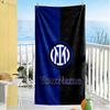 Inter Milan Customize Your Name Beach Towel High Absorbency & Quick-Dry Ideal for Travel Outdoor Swim Pool Yoga Surf Camping Hiking Gym Gift Holiday
