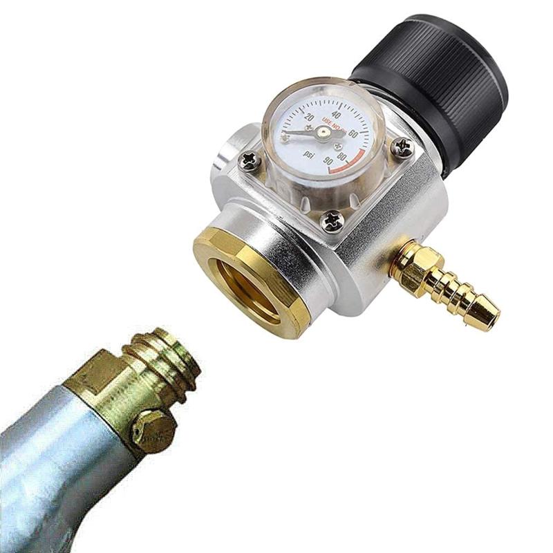 Small Gas Regulator Gas Pressure Gauge Pressure Control Fitting Quick Connector