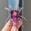 Personalized Fashion Spiders Brooch Delicate Alloy Spiders Brooch with Crystal Embellishment for Evening Wear Parties