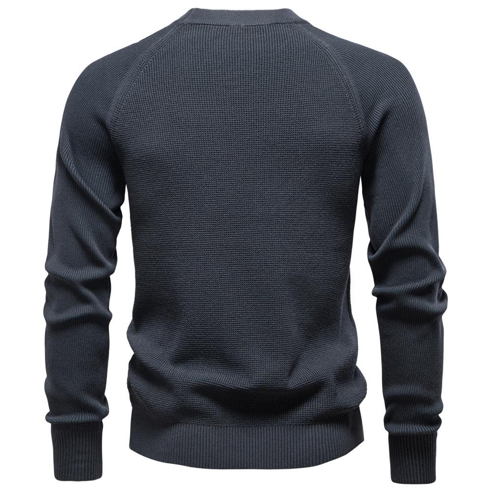 Polo Ralph Lauren 2025 Autumn and Winter Embroidery New Round Neck Fashionable Solid Color Sweater Men's High-quality Business Casual Knitted