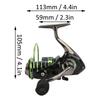 All Metal Fishing Line Wheel 45° Large Chamfer 5.2:1 Spinning Wheel Fishing ReelsDK3000