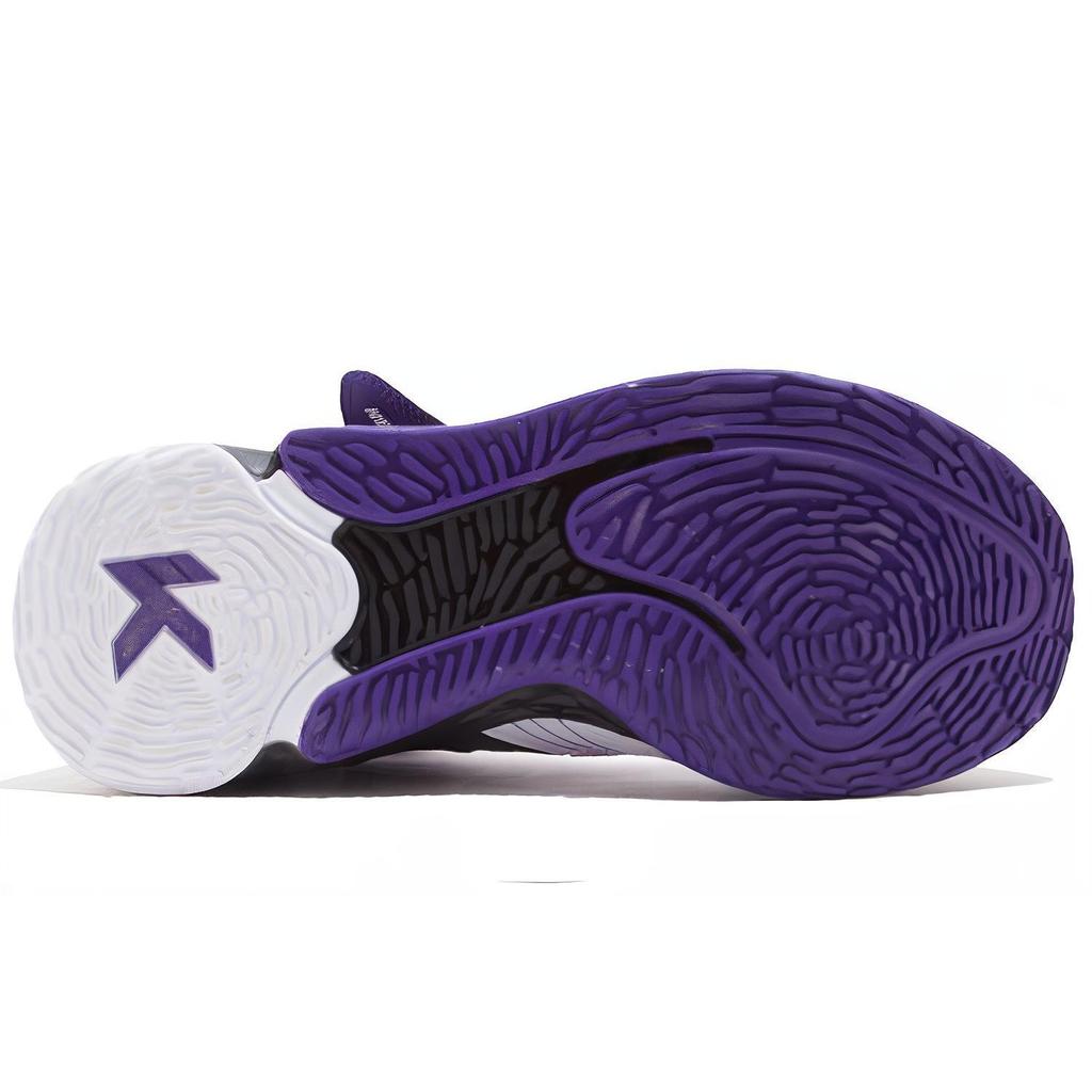 MARVEL X Anta KT4 Comfortable Slip Resistant Abrasion Resistant High Top Basketball Shoes Men's Purple 11911102R-2