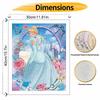 Disney Cinderella digital oil painting diy coloring handpainted filling home decoration gift, canvas wall art for bedroom decor painting