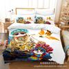 3D Digital Printing Bedding Four-Piece Set Three-Piece Set Panda Face Sheet Quilt Pillow