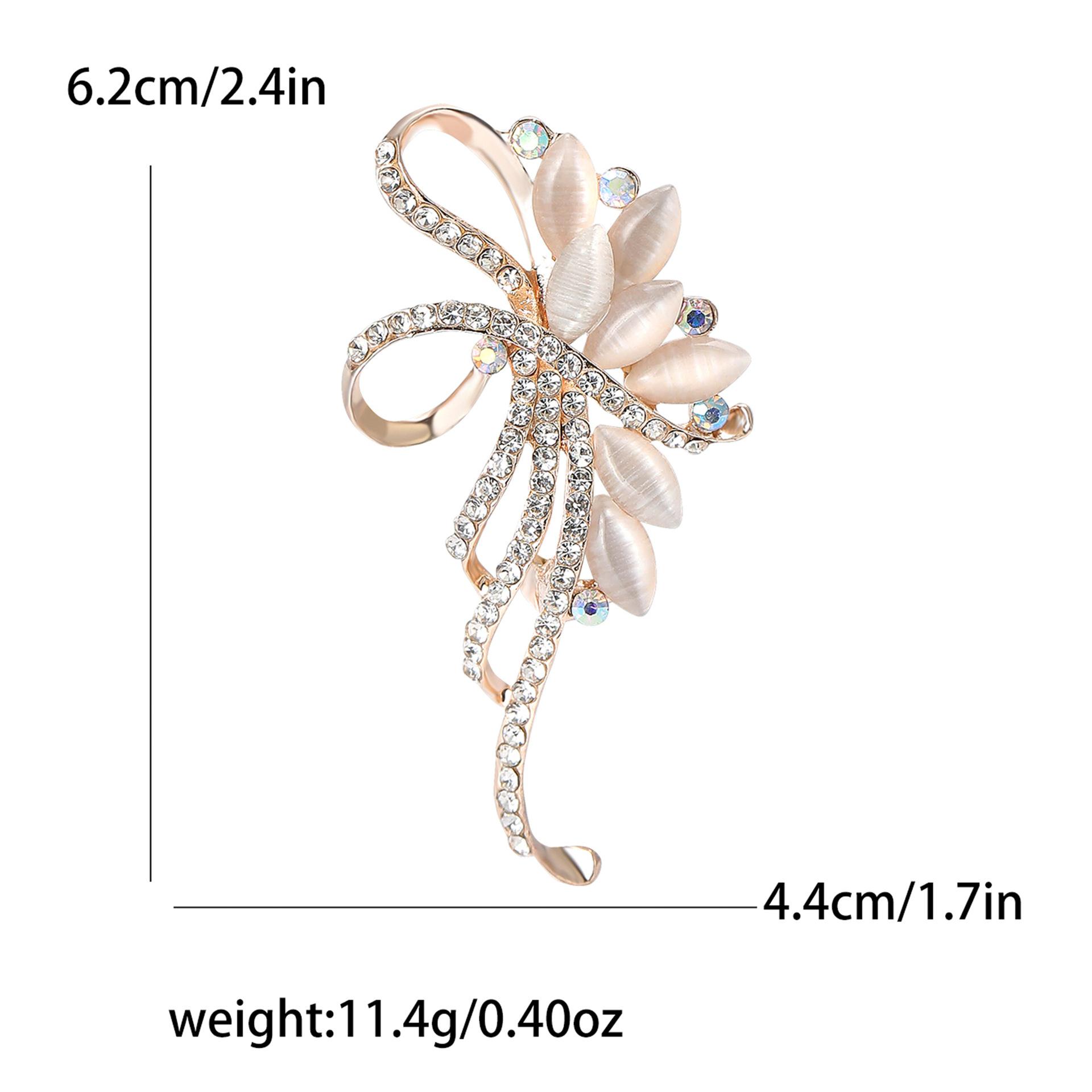 

Высококачественный сплав горный хрусталь опал букет брошь модная универсальная женская одежда брошь ювелирные изделия булавка