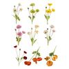 Artificial Flower 4 Head Realistic Fake Silk Flower with Long Stem Home Office Wedding Party Faux Flower Decoration