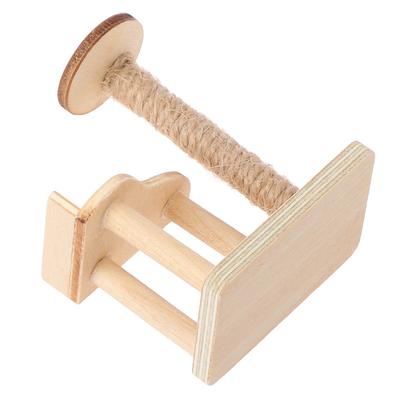 1:12 Dom dla lalek Miniaturowy Drewniany Kot Drabinka Model Dekoracja Akcesoria