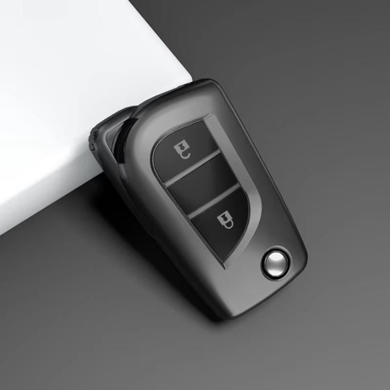 High Quality Tpu Flip Folding For Toyota Camry Rav4 Auris Corolla Verso Yaris C-Hr Scion Im Aygo Avensis Flip Car Key Case Cover