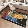 1pc Johnny Hallyday Retro Records Carpet Rug for Living Room Bedroom Home Sofa Decoration,Kids Play Non-slip Floor Mat