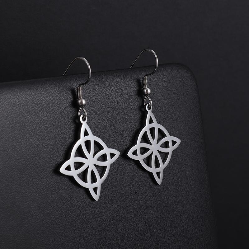 Women Witch Knot Ring Stainless Steel Adjustable Irish Celtic Knot Amulet Jewelry Supernatural Opening Witchcraft