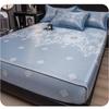 3Pcs/Set Comfortable Ice Silk Bedspreads Cool Latex Bed Mat Pad Sheet for Bedroom Summer Sleeping Mattress Bed Cover