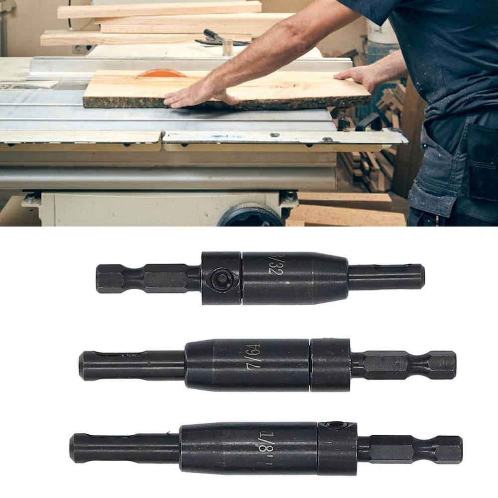 3 PCS Hex Shank Hinge Drill Bit Center Hinge Drill Bit  Cabinet and Door Hinge Installation