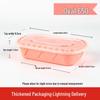Disposable Pink Rectangular Oval Meal Containers