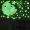 Wall Bear Bedroom Ceiling Wall Sticker Glow Stickers Elephant Wallpaper Nightlight Star Decal