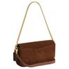 Coach Brook 23 Wildleder Ledertasche Damen Umhängetasche Messing Warm-Braun CDD05-B4WBR