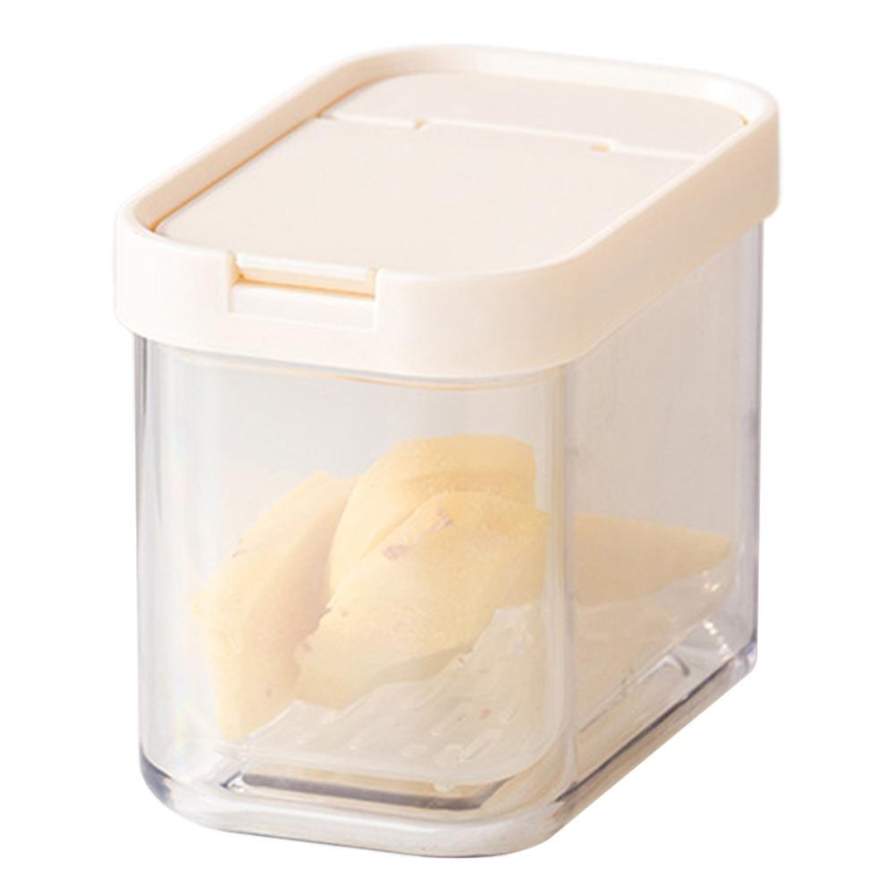 

Portable Refrigerator Fresh-keeping Boxs Large Capacity Food-grade Storage Jars New Sealed Jar бежевий